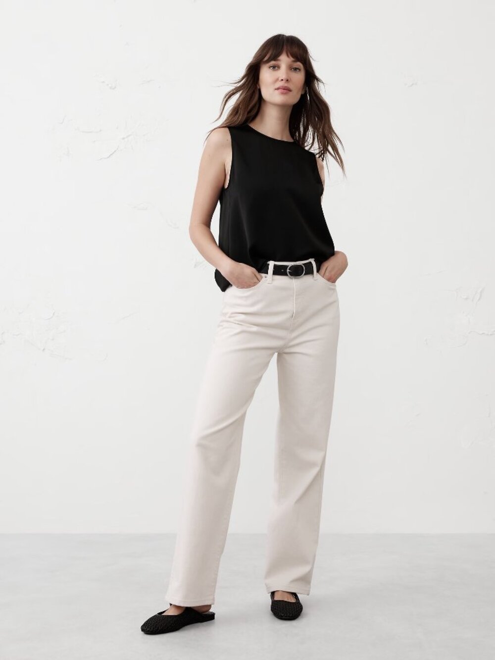 Banana Republic Shell Tank Black Size S - Picture 7 of 9